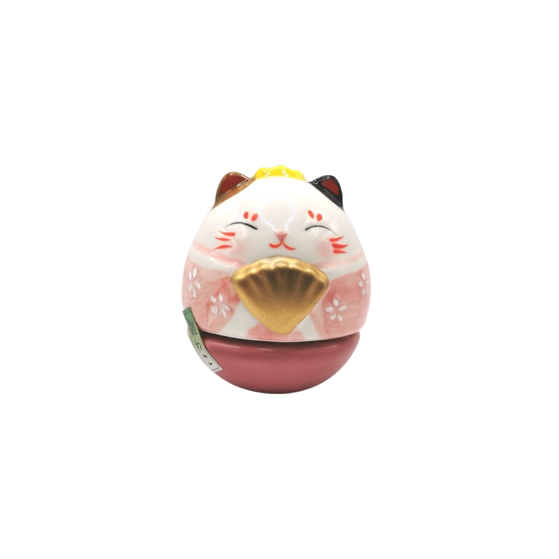 Culbuto chat kimono rose