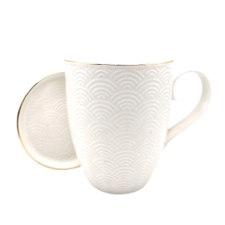 Mug blanc vague