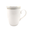 Mug blanc lignes