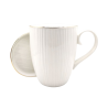 Mug blanc lignes
