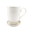 Mug blanc lignes
