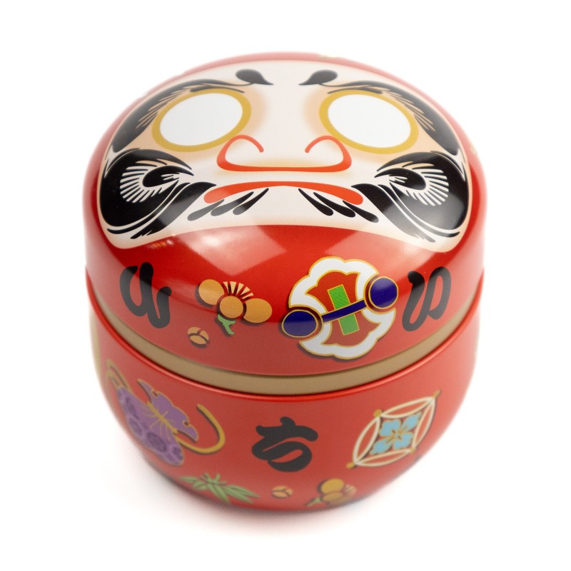 Boîte à thé • Daruma rouge