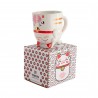 Mug Maneki-Neko Carpe rose