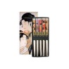 Set de 5 baguettes • Geisha White