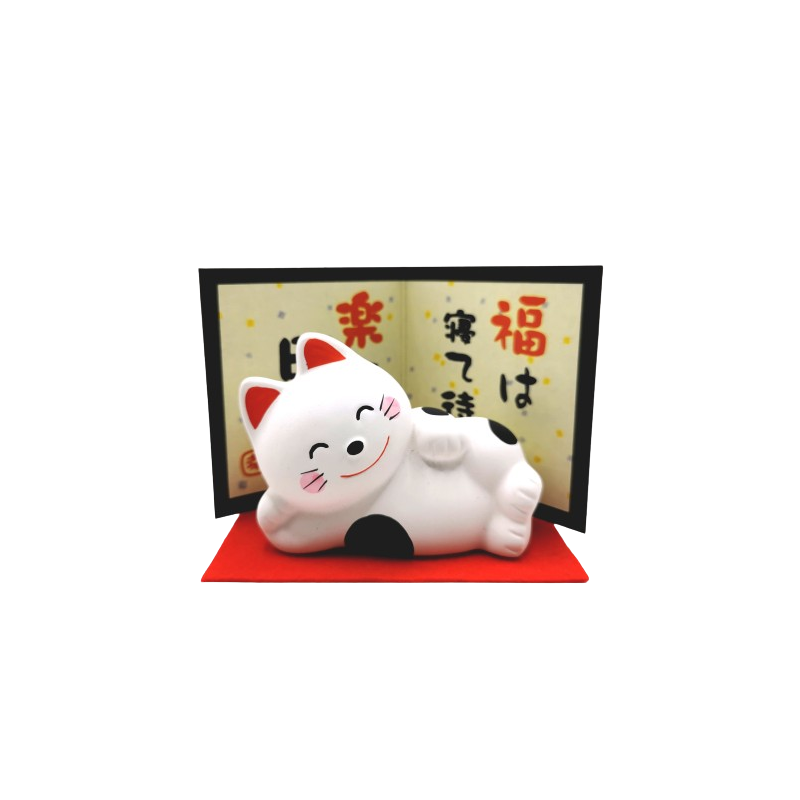 Maneki-Neko allongé