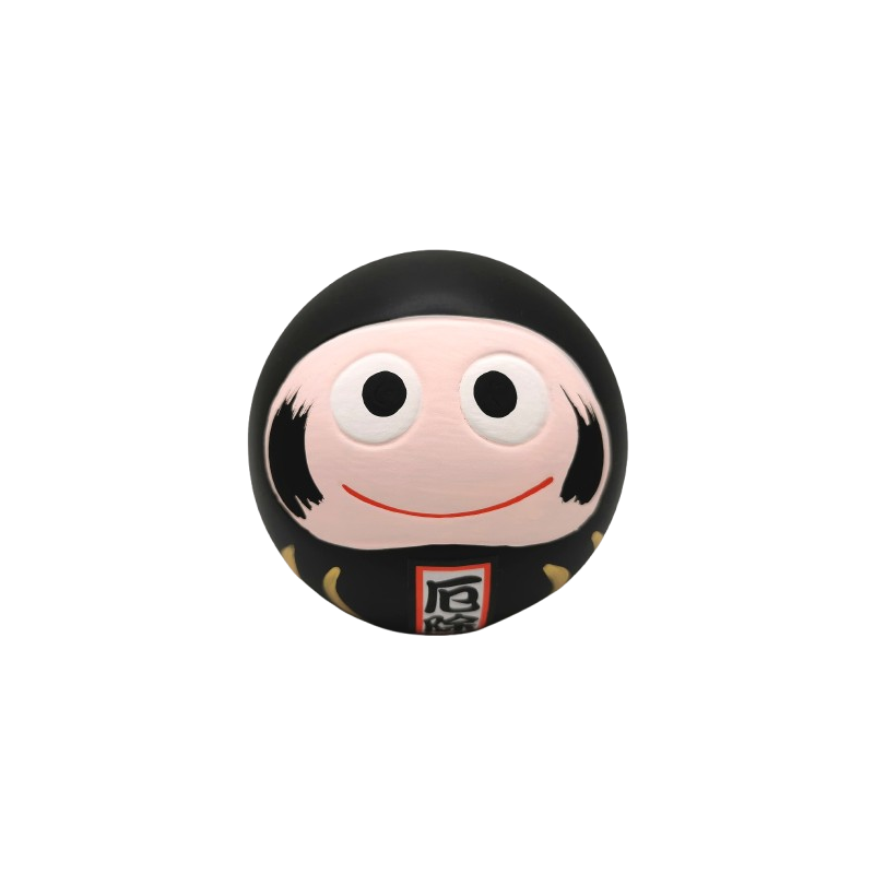 Daruma rond noir