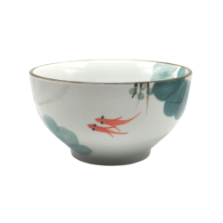 Bol carpe koï et lotus 12,5 cm