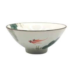 Bol carpe koï et lotus 13 cm