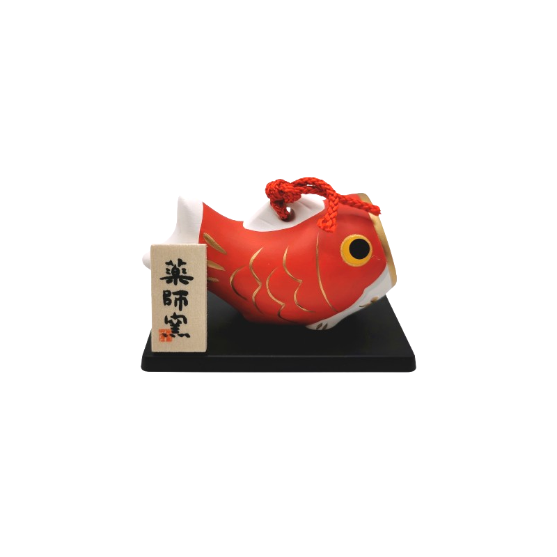 Carpe Koï rouge en céramique